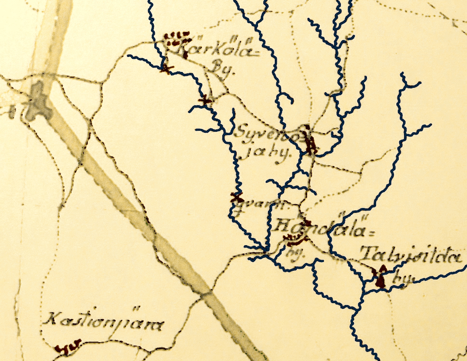 Ote vuoden 1770 kuninkaan kartastosta