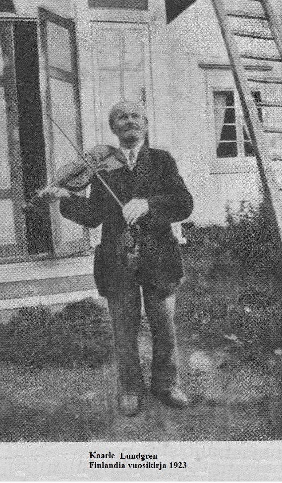 Kuva 3. Kaarle Lundgren. Lähde: Finlandia vuosikirja 1923.